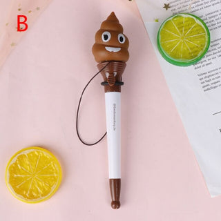 Poo Pop Out Pen - Poppity Poo Pen - Set of 2