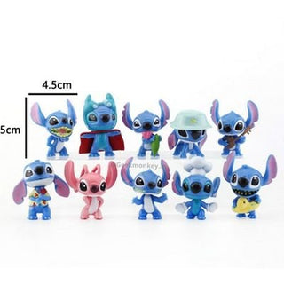 Lilo & Stitch Figurines - Cake Toppers Set of 10