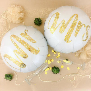 Mr Love Mrs Wedding Foil Balloons (Set of 3)