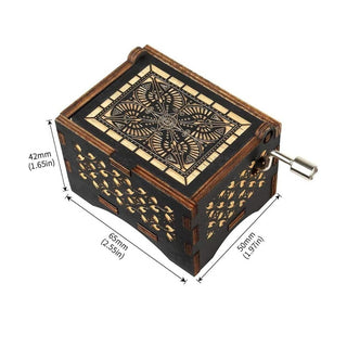 My Sunshine Music Box - Hand Crank Wood Box