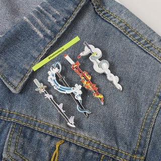 Kool Katana Metal Brooch