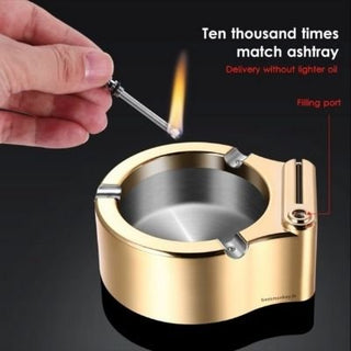Ashtray with Match Lighter