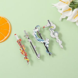 Kool Katana Metal Brooch