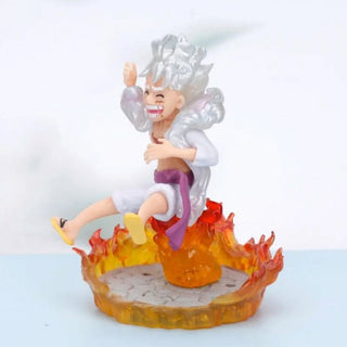 Sun God Nika Gear 5 Sitting Luffy Figurine | PVC Doll Collection [10 CM]