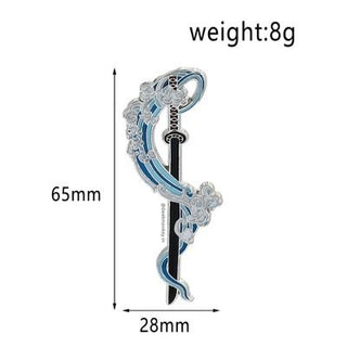 Kool Katana - Metal Brooch - Geekmonkey