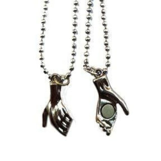 Hand in Hand - Magnetic Handshake Necklace Pair