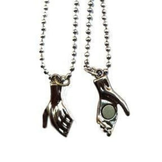 Hand in Hand - Magnetic Handshake Necklace Pair