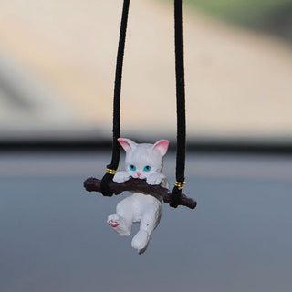 Cute Cat Car Mirror Hanging - Tiny Utility Gifts