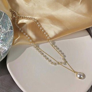 Elegant Dual Layer Pearl Necklace - The Pearly Affair Petite Necklace
