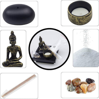 Tiny Zen Garden Sand Kit for Meditation