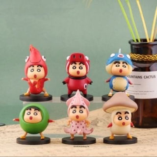 Little Menace - Cartoon Collectibles (Set of 6) | Shinchan Collection - Geekmonkey