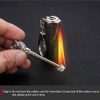 Matchstick Lighter Keychain - Butane Refillable Lighter