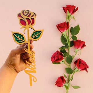 Custom Wooden Rose