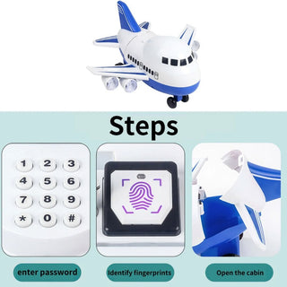 Aeroplane Coin Bank | Fly High Coin Safe with Password and Music