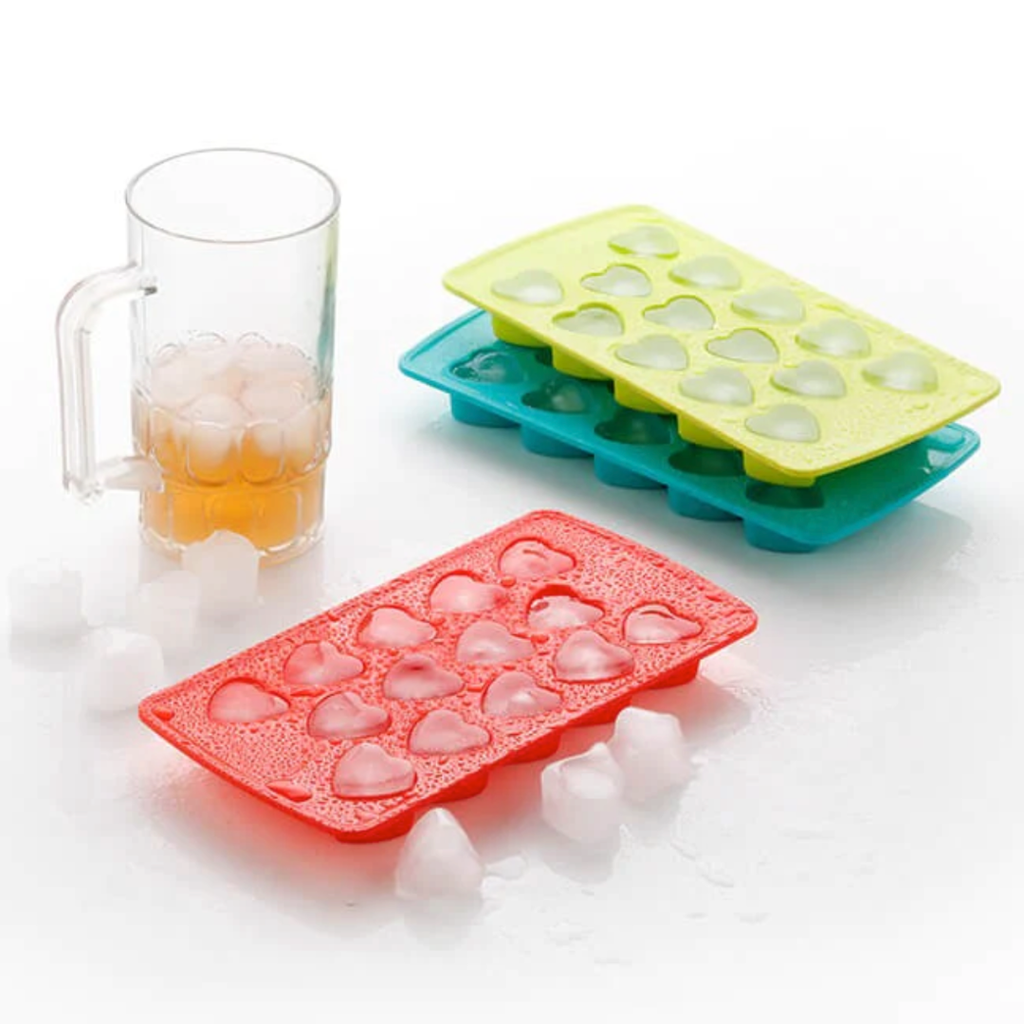 Heart Shape Ice Cube Tray, Chocolate Mould Cool Kitchen Items [set o