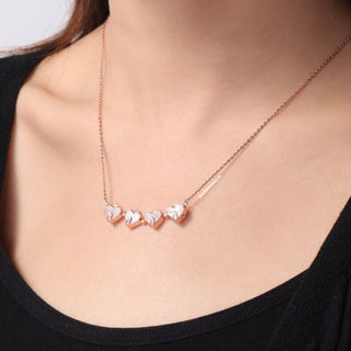 To My Precious - Pearl Clover Heart Necklace