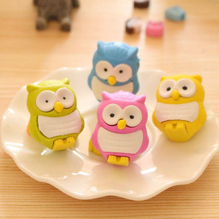 Owl shaped eraser return gifts