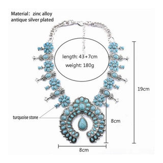 Chunky Turquoise Stone Necklace