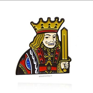King and Queen - Metal Brooch