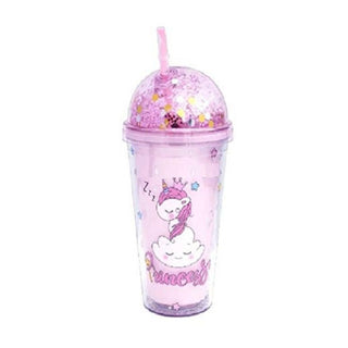 unicorn confetti sipper