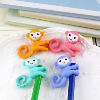 Monkey Erasers & Pencil Toppers