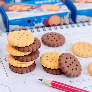 Cookie Shaped Erasers Box