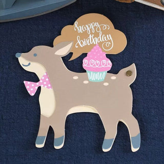 Cute Animal Birthday Greeting Card with Envelope - Limited Edition Greeting Card