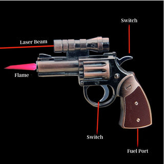 Unique Gun Lighter with Laser