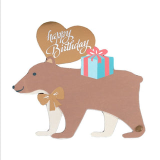 Cute Animal Birthday Greeting Card with Envelope - Limited Edition Greeting Card