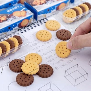 Cookie Shaped Erasers Box
