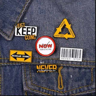 Max Motivation - Metal Brooch