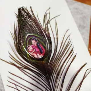 Personalized Feather Painting | Photo to Painting
