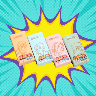 Naruto Team7 Erasers | Set of 4 Less Dust Erasers for Artists