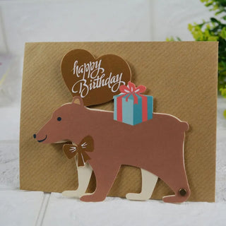 Cute Animal Birthday Greeting Card with Envelope - Limited Edition Greeting Card