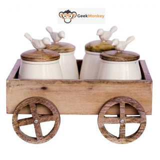 Wooden Cart Tray