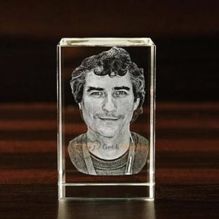 Engraved Crystal Cube