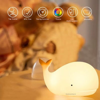 Whimsical Whale - LED Night Light