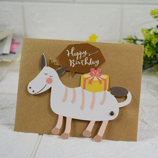 Cute Animal Birthday Greeting Card with Envelope - Limited Edition Greeting Card