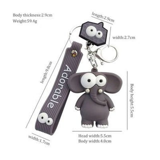 Cutie Patootie Animal Keychain