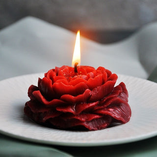 Pretty Peony Decorative Candle | Premium Fragrance Soy Wax Candle [9cm]