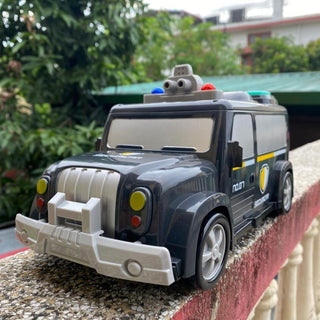Police Jeep Coin Bank | Securicar Coin Safe with Password and Music