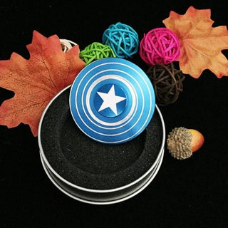 captain america blue fidget spinner