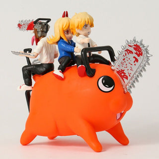 Denzi Riding Pochita Figurine Set