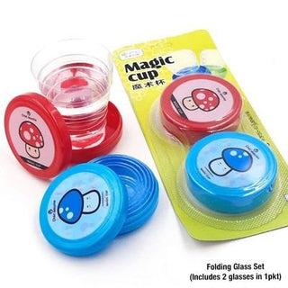 Portable Drinking Glass (Set of 2 Foldable Glasses)
