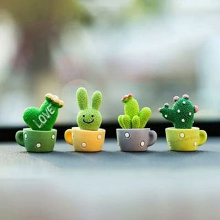 Cactus Car Decoration (set of 4 pcs)