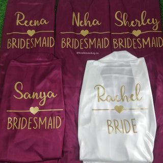 Customized Satin Robe