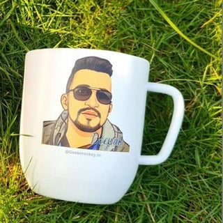 Customized Caricature Mug (Stainless Steel Double Wall Mug) - Geekmonkey