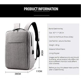 USB Charging Laptop Bag