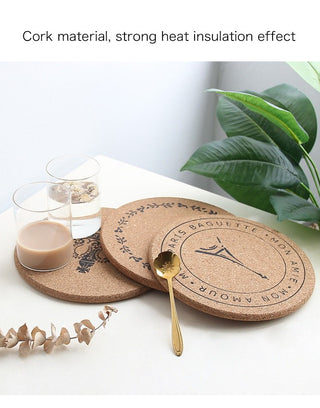 Cork Coasters Set of 6