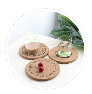 Cork Coasters Set of 6